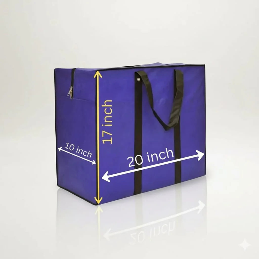 Storage Bag -Blue - 120 GSM - Non Woven (20 x 17 x 10) Medium