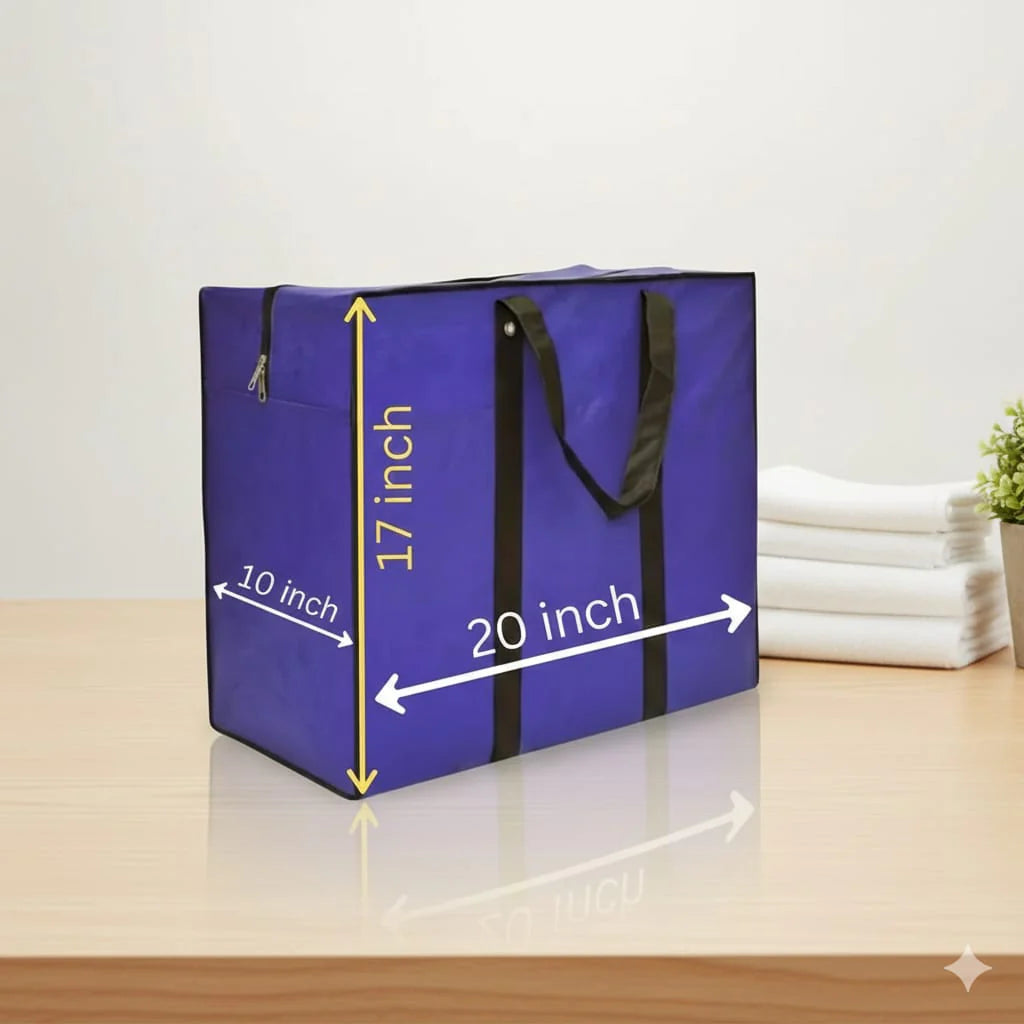 Storage Bag -Blue - 120 GSM - Non Woven (20 x 17 x 10) Medium