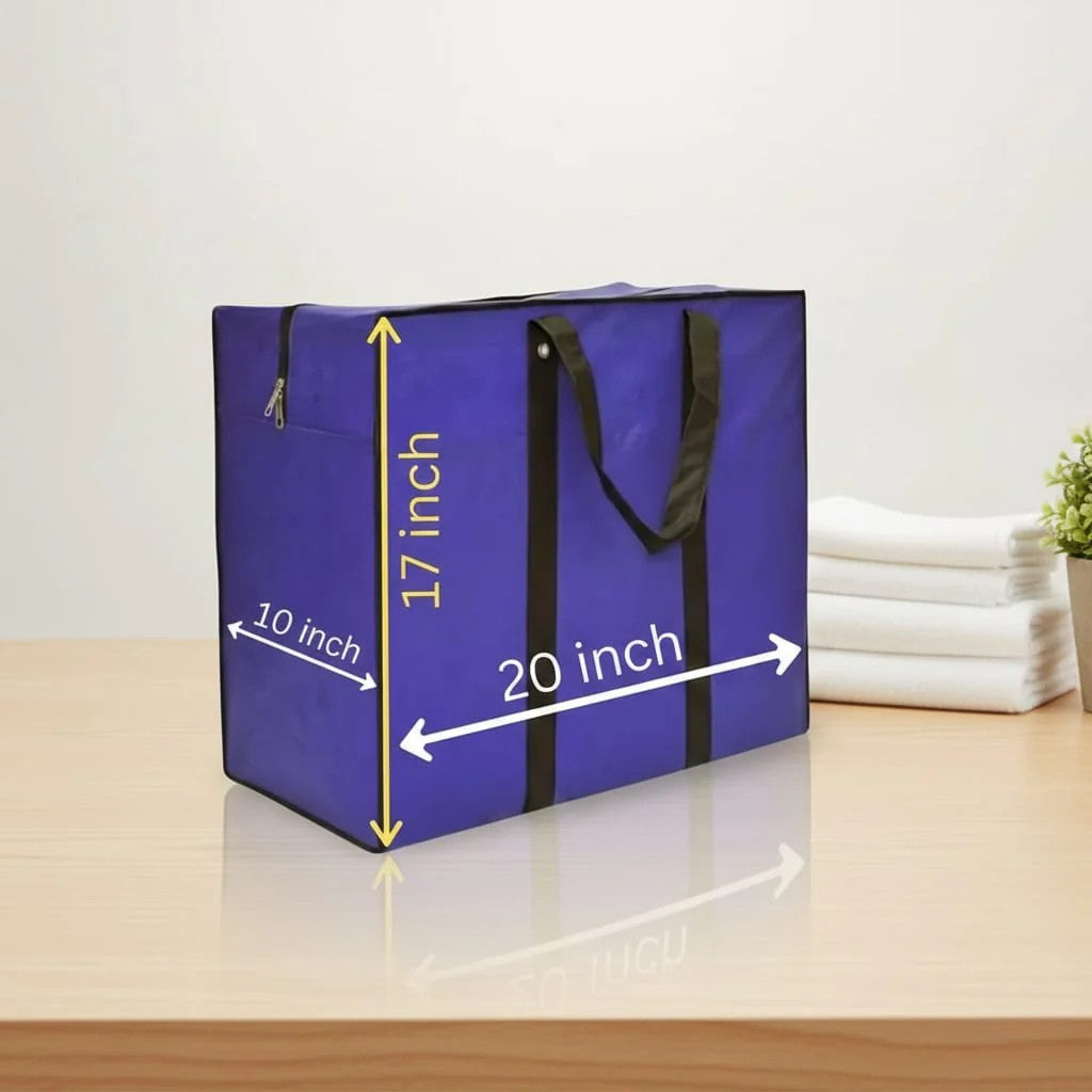 Storage Bag -Blue - 120 GSM - Non Woven (20 x 17 x 10) Medium