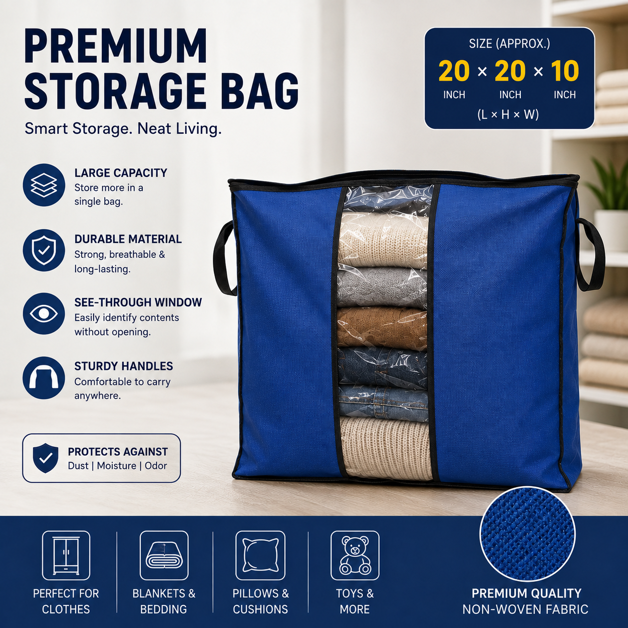 Transparent Storage Bag For Clothes