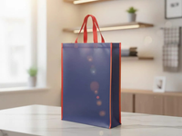 Hand Bag - Grey & Blue - 120 GSM - Non Woven