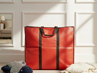 Storage Bags -Red - Size 27*24+14 -120 GSM - Non Woven