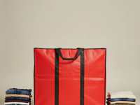 Storage Bags -Red - Size 27*24+14 -120 GSM - Non Woven