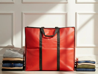 Storage Bags -Red - Size 27*24+14 -120 GSM - Non Woven