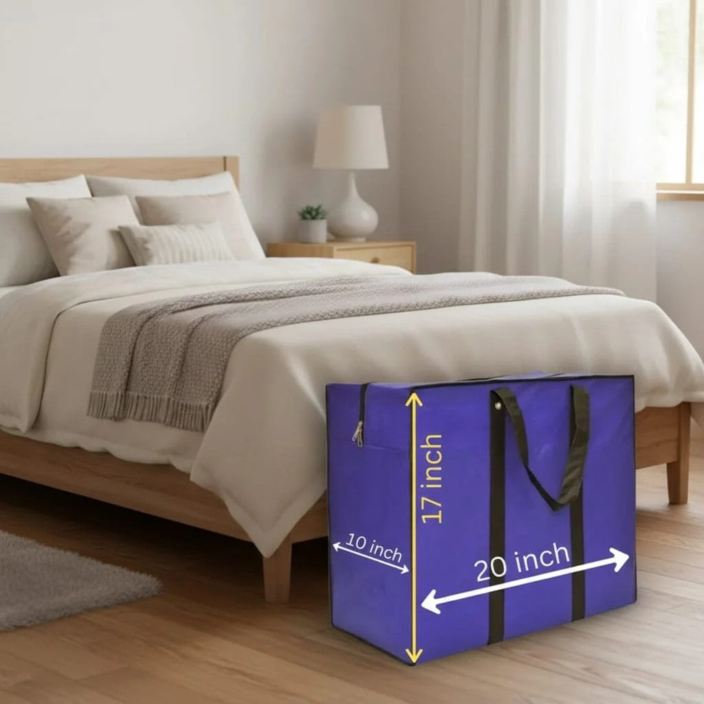 Storage Bag -Blue - 120 GSM - Non Woven (20 x 17 x 10) Medium